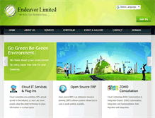 Tablet Screenshot of endeavor-ltd.com